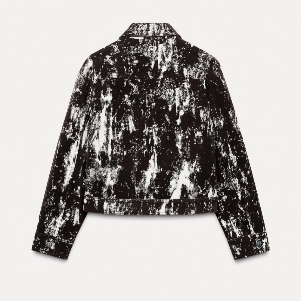 Pattern Flocked Jacket - Picture 4 of 9